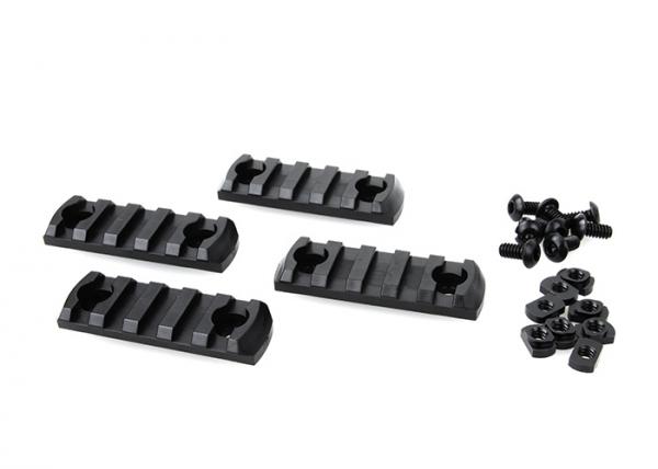 G AABB M-LOK Nylon Picatinny Rail Sections 5 slot ( Black )